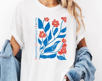 Subtle Anti Trump Shirt, Resistance Is Patriotic Comfort Colors Tee, Resist Shirt