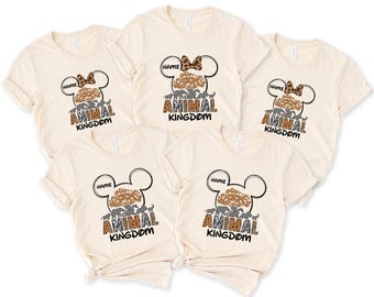 Custom Animal Kingdom Shirt – Personalized Disney Safari Tee, Matching Family Vacation Shirt, Soft & Comfortable Unisex Tee