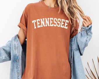 Comfort Colors® Tennessee Shirt | Minimalist Faded Retro Aesthetic | Unisex Game Day Shirt Tennessee Football Fan Gift Tee