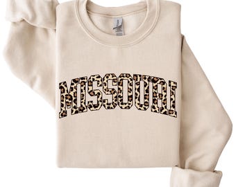 Leopard Missouri T-Shirt, Home State Pride Sweatshirt, Missouri Gift