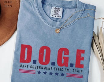 D.O.G.E. Meme T-Shirt: Funny Elon Musk Comfort Colors Tee
