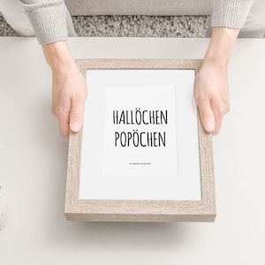 WC-Bild Hallöchen Popöchen fürs Badezimmer als digitaler Download