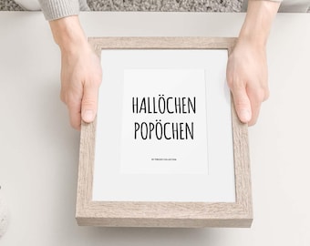 WC-Bild Hallöchen Popöchen fürs Badezimmer als digitaler Download