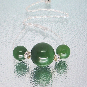 Authentic green Nephrite Jade Siberian Cat/'s Eye Nephrite Jade Earrings Pendant set High Quality Cats Eye nephrite jade from Siberia