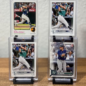 Tiered Baseball Card Holder: One Touch Display Stand