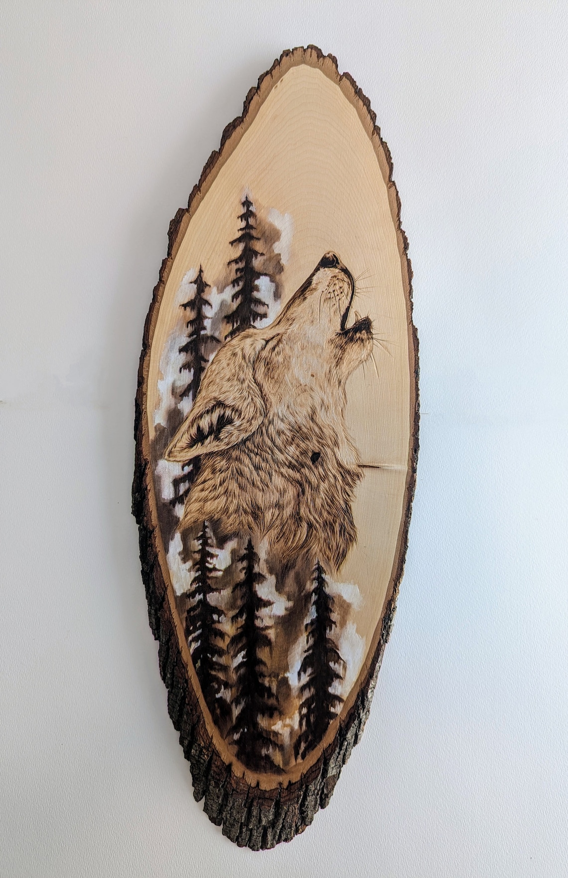 Wolf Wood Burning Wood Burning Pyrography - Etsy