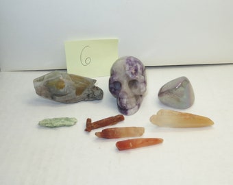 More Photos Added - For The Advanced Seeker – The Offering – A Set For Peace, Love, Insight, and Renewal - Crystal Mineral Skull