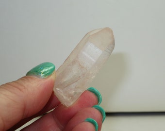 Time Link x2 - Window - Storyteller Quartz - 2011 Find - Lemurian Quartz Crystal Point from Minas Gerais Brazil