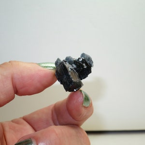 2004 Find - Deep Blue Tourmaline Indicolite Included Quartz Crystal Point - Exceptionally Rare