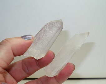 Moon Chargers - Pair - 2015 Shipment- Lemurian STARBRARY Quartz Crystal Point from MG Brazil - Astral Connections