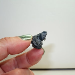 2004 Find - Deep Blue Tourmaline Indicolite Included Quartz Crystal Point - Exceptionally Rare