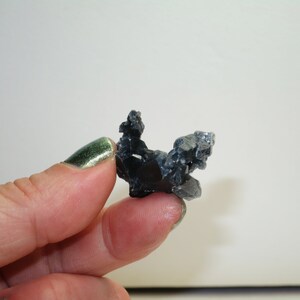 2004 Find - Deep Blue Tourmaline Indicolite Included Quartz Crystal Point - Exceptionally Rare