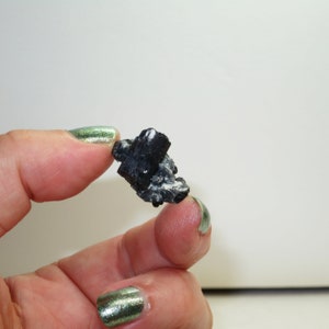 2004 Find - Deep Blue Tourmaline Indicolite Included Quartz Crystal Point - Exceptionally Rare