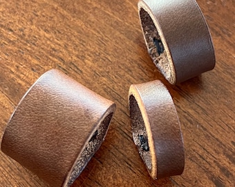 Brown Leather Ring
