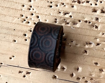 Texture #1 Horween Leather Ring