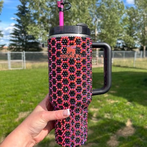 40oz Glass Rhinestone Stanley Tumbler