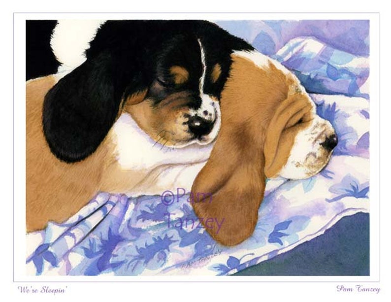 Basset Hound Puppies All Occasion 3 Card Collection image 4