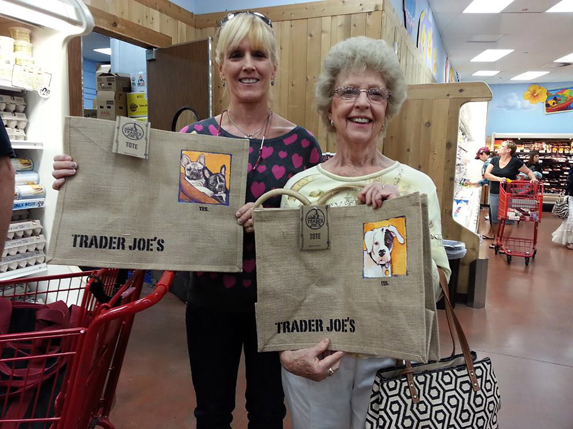 Details about   ⚡ Trader Joe's Reusable Jute Burlap Shopping Tote Bag NEW NWT FREE SHIPPING ❤️ 