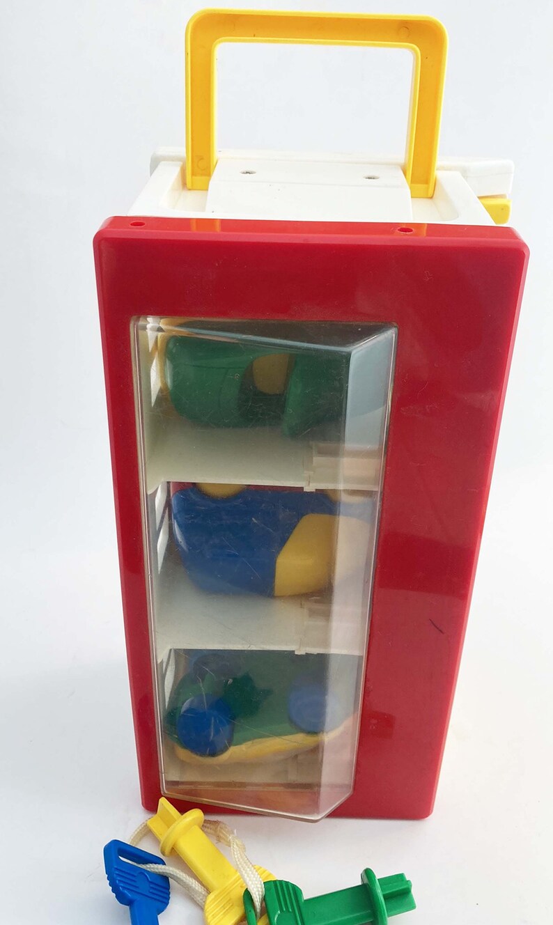 Toy Garage With Locking Doors, Keys, Cars Etsy