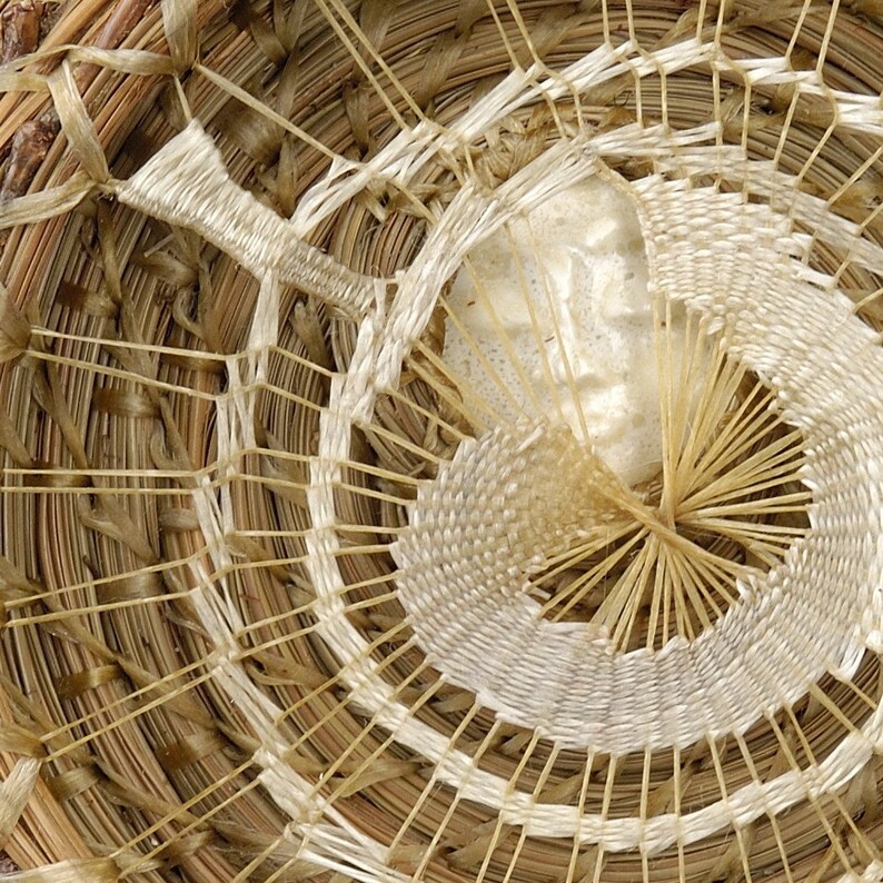 Woven Wall Hanging Moon Wall Sculpture Pine Needle Basket Etsy
