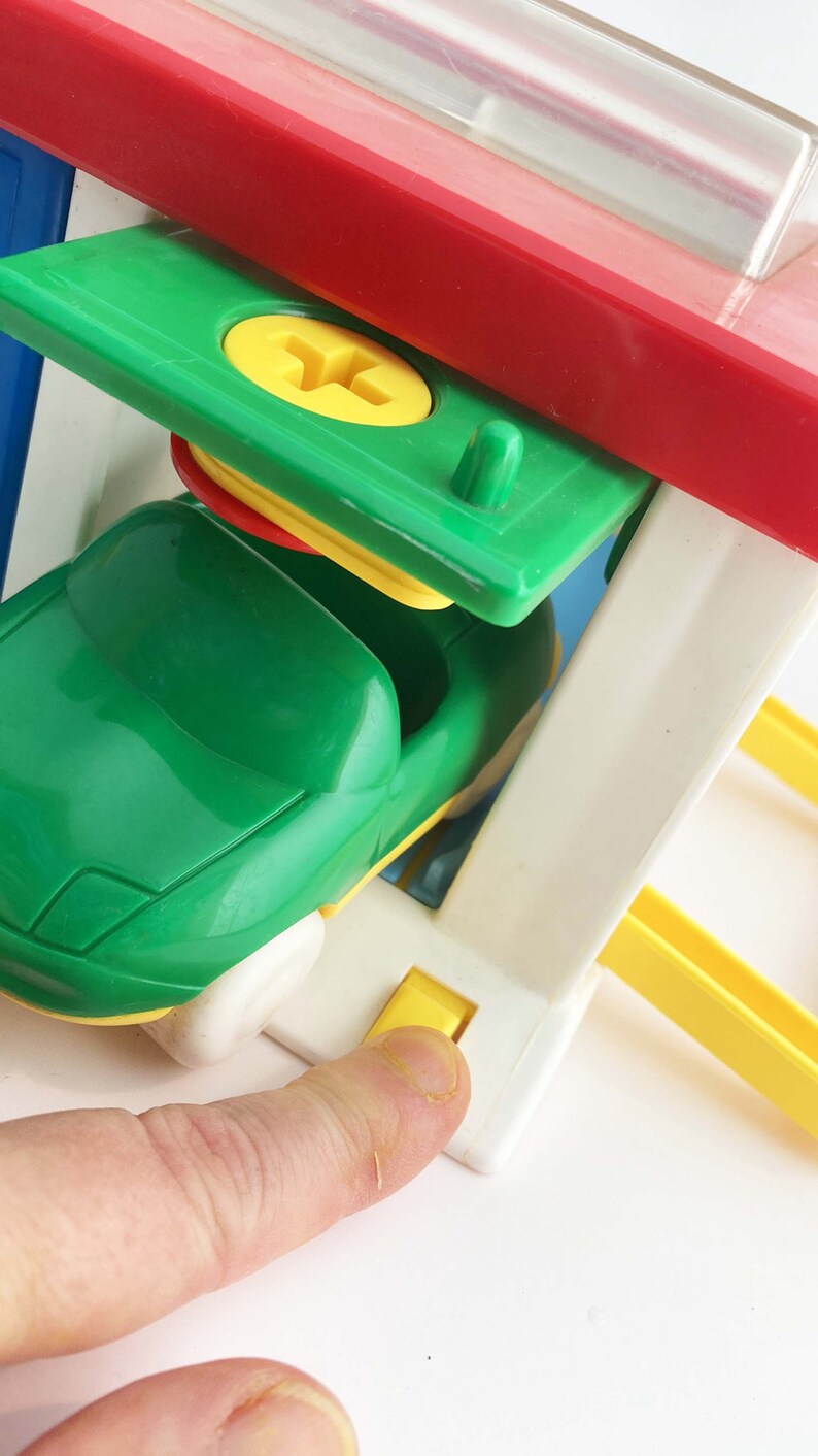 Toy Garage With Locking Doors, Keys, Cars Etsy