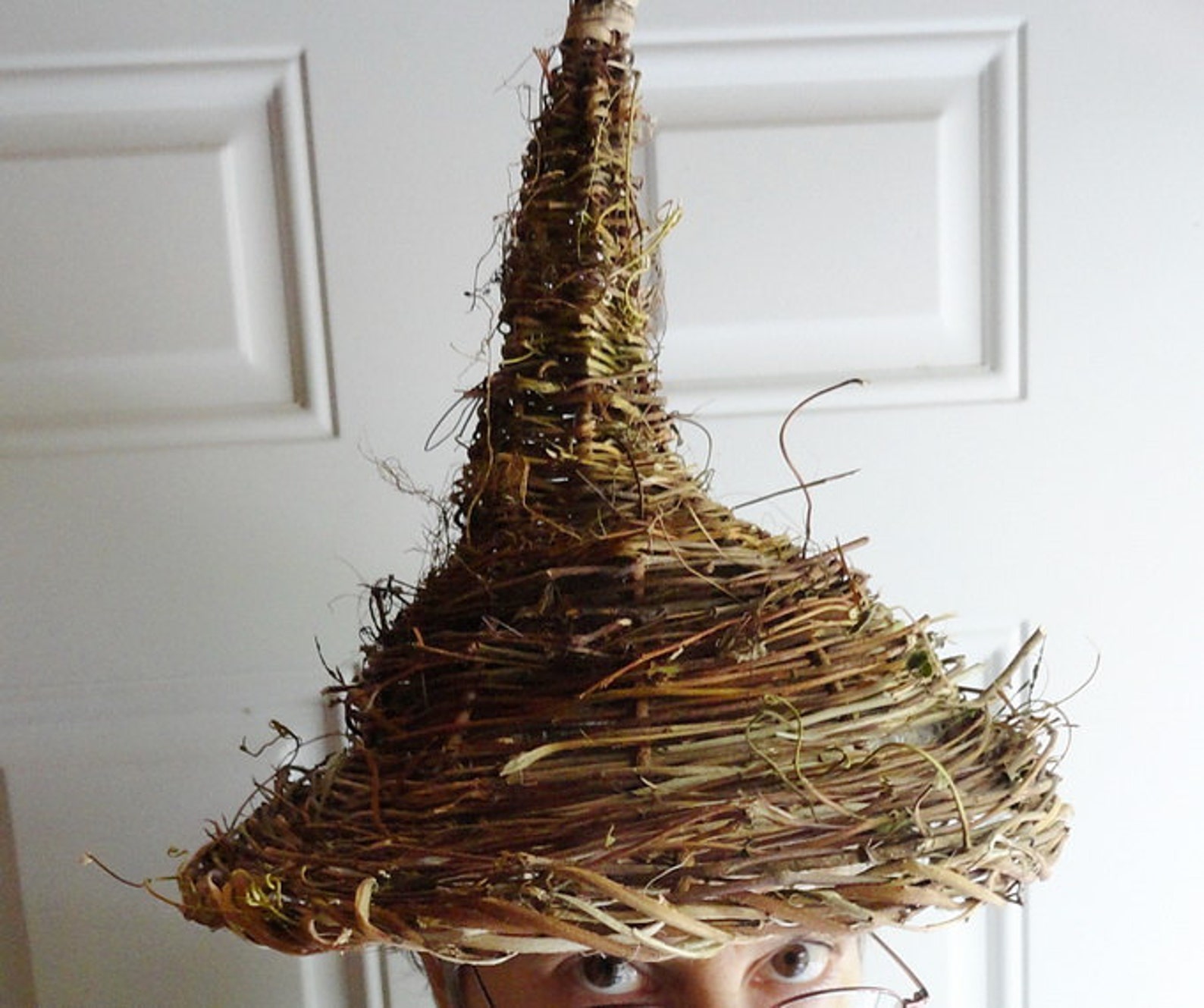 Wicker Cornucopia Rustic Handmade Wedding or Holiday Decor Etsy