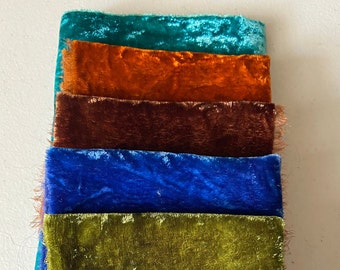 Hand Dyed Silk Velvet