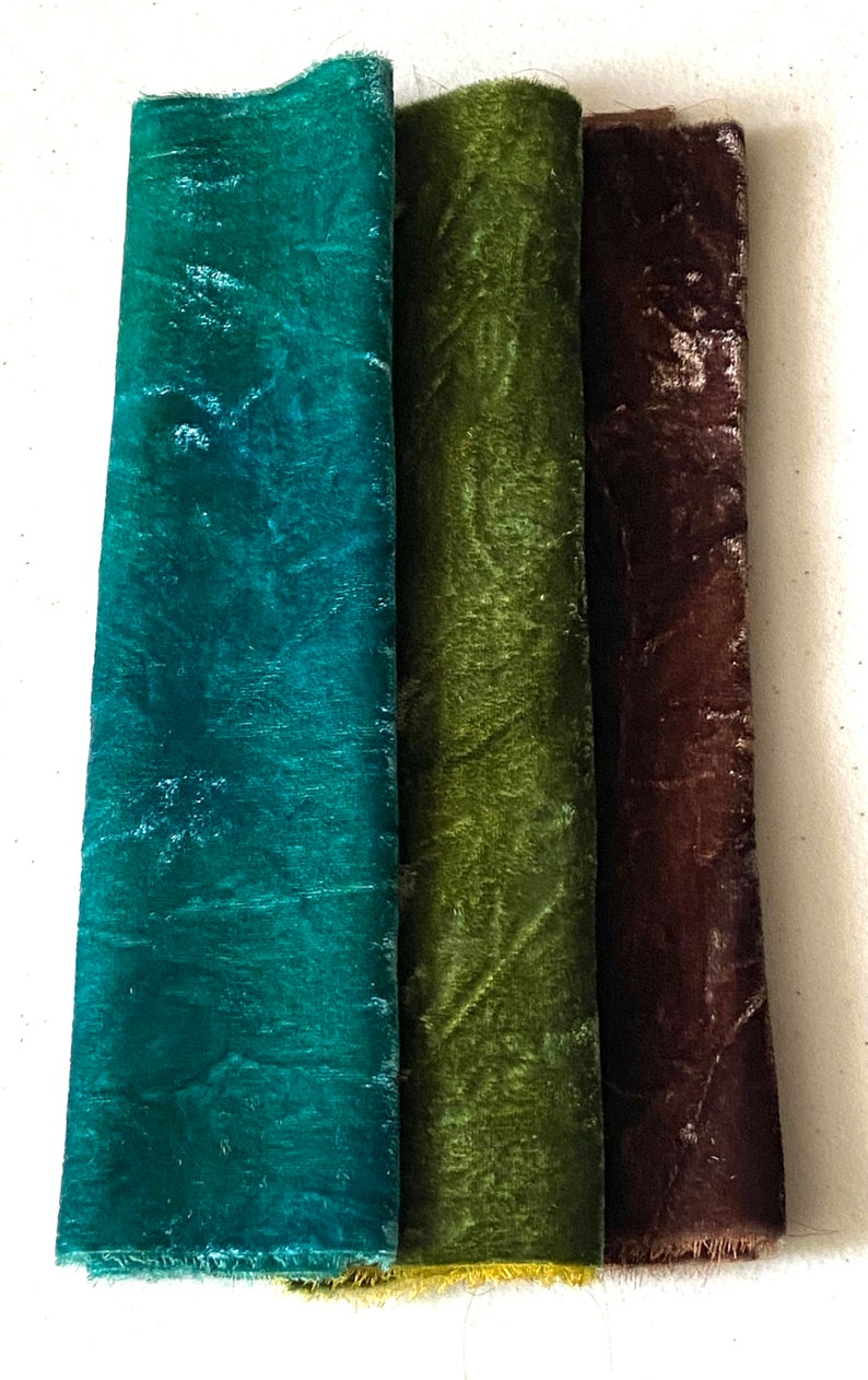 Velvet Hand Dyed Silk Velvet Fabric Etsy