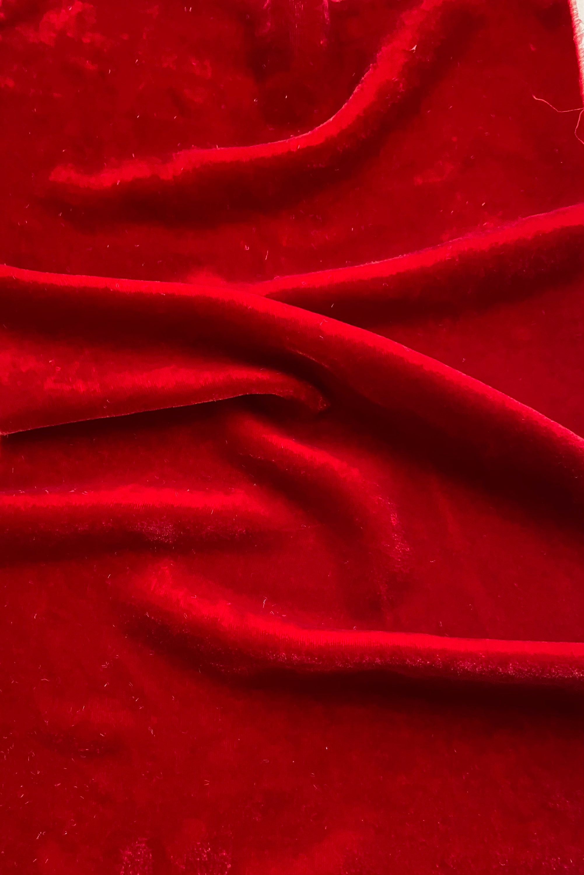 Dark Red Velvet Fabric by the Yard, Lux Red Velour Fabric With Stretch,  Wine Color Velvet Material, Red Crushed Velvet for Dress Skirt Top 