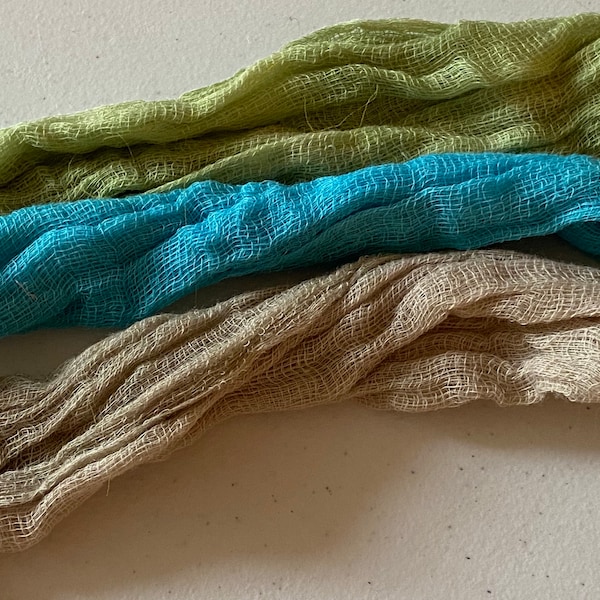 Cheesecloth, Hand Dyed Cotton Gauze