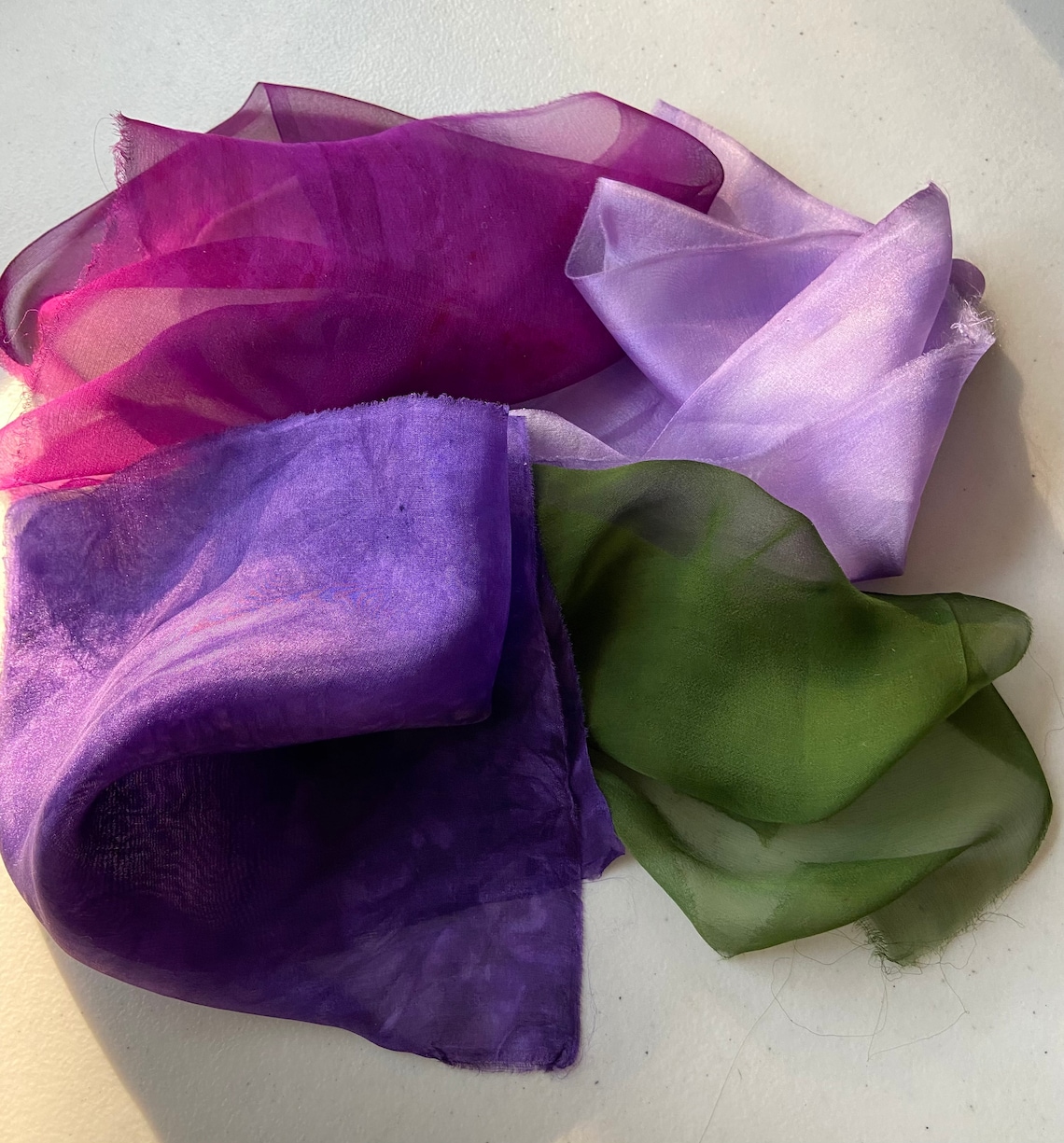 Silk Fabric Scraps Silk Gauze Etsy