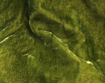 Silk Velvet fabric, hand dyed
