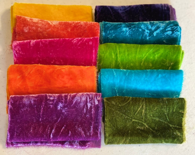 Silk Velvet Hand Dyed Fabric Etsy