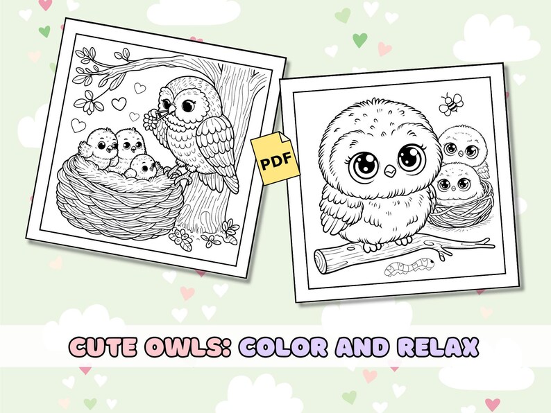 20 Printable Cute Owl Coloring Pages for Kids and Adults High Quality ...