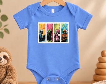 Phish Baby Onesie - Trey, Mike, Page & Fishman - Cotton Short Sleeve One Piece
