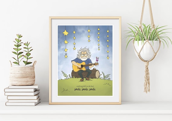 Jerry Garcia Nursery Print - Grateful Dead Art (11 X 14) - Etsy