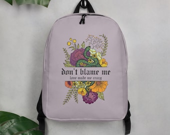 Don't Blame Me - TS Minimalist Backpack - Laptop & Secret Interior Pockets