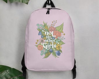 Scarlet Begonias - GD Minimalist Backpack - Laptop & Secret Interior Pocket