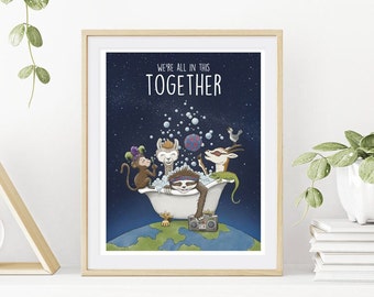 Bathtub Gin / "We're all in this Together" / Phish Kid Prints / 11x14 Signed & Packaged Print