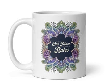 This is Our Place - Miss Americana Lyric - White glossy mug