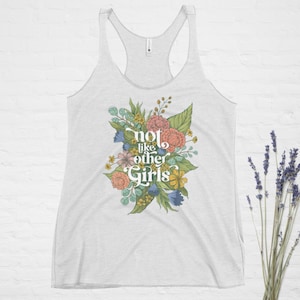 Grateful Dead - &quot;Not Like Other Girls&quot; - Scarlet Begonias - Women&#39;s Lightweight Racerback Tank