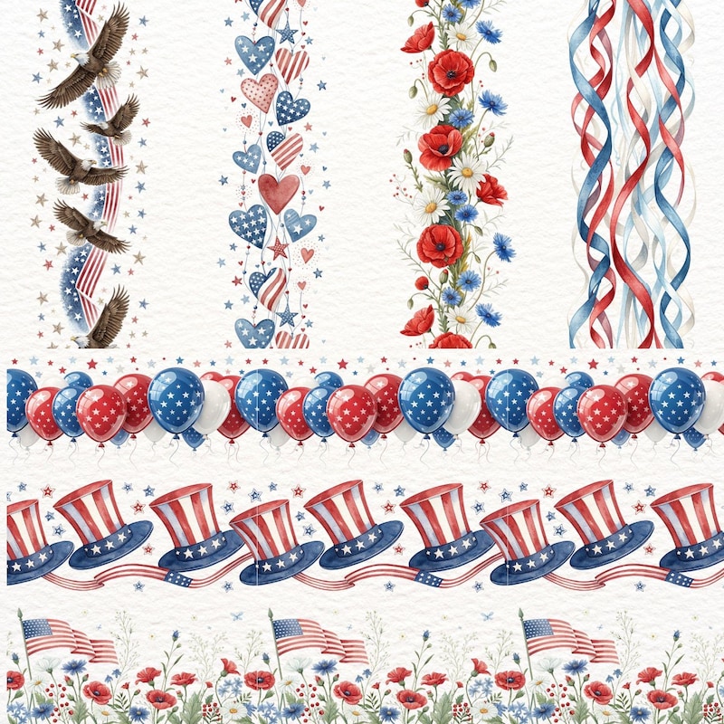 Ribbon Banner 4th of July - Etsy