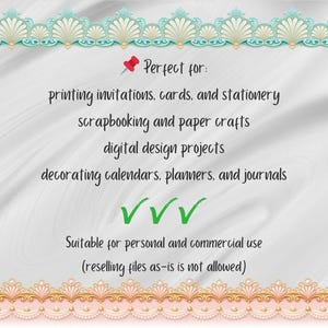 24 Seamless Rococo Borders, Floral Rococo Clipart, Elegant Vintage Frame, baroque frame, rococo design image 8
