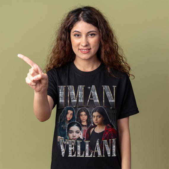 Iman Vellani Shirt - Customized vintage gift for him/her.