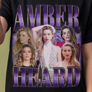 Amber Heard Shirt - Customized vintage gift for him/her.