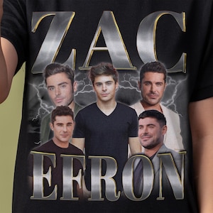 Zac Efron Shirt - Customized vintage gift for him/her.