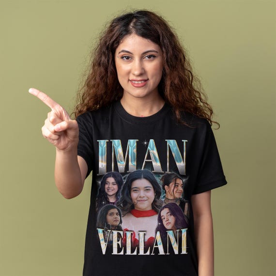 Iman Vellani Shirt - Customized vintage gift for him/her.
