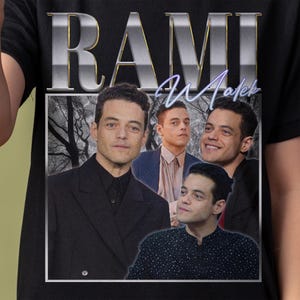 Rami Malek Shirt - Customized vintage gift for him/her.