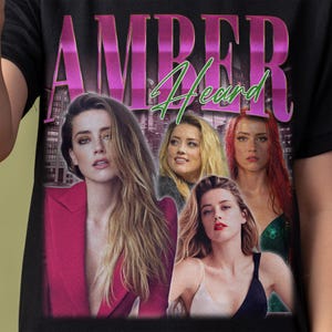 Amber Heard Shirt - Customized vintage gift for him/her.