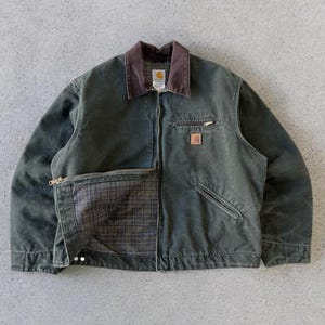 j97 Carhart Detroit Moss Green jacket - Retro streetwear jackets